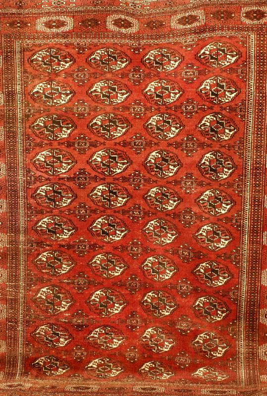Buchara, Turkmenistan, um 1930, Wolle auf Wolle, ca. 252 x 202 cm, SchÄtzwert: 1800.- EURO, EHZ: 3-4