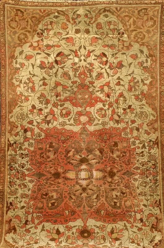 Malayer Antik, Persien, um 1890, Wolle auf Baumwolle, ca. 293 x 138 cm, SchÄtzwert: 1900.- EURO, EHZ: 4. SchÖne PastelltÖne bestim men die ...