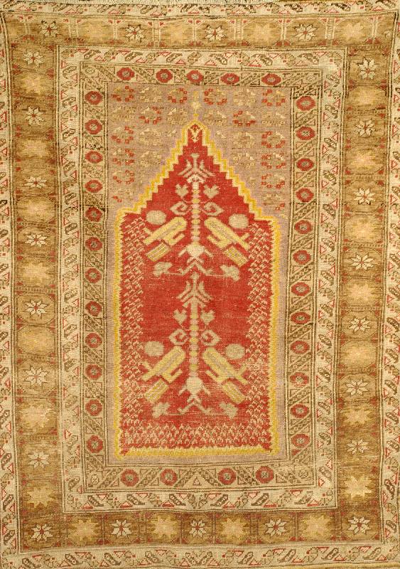 Kirshehir Antik, Türkei, um 1880, Wolle auf Wolle, ca. 168 x 127 cm, Schätzwert: 1800.- EURO, EHZ: 4. Selten