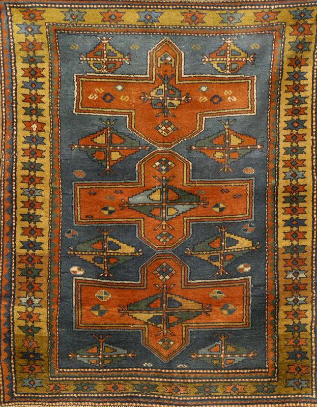 Shirwan, Kauakasus, um 1910/20, Wolle auf Wolle, ca. 160 x 130 cm, SchÄtzwert: 2300.- EURO, EHZ: 3. Altersbedingt guter Erhaltungszu stand. ...