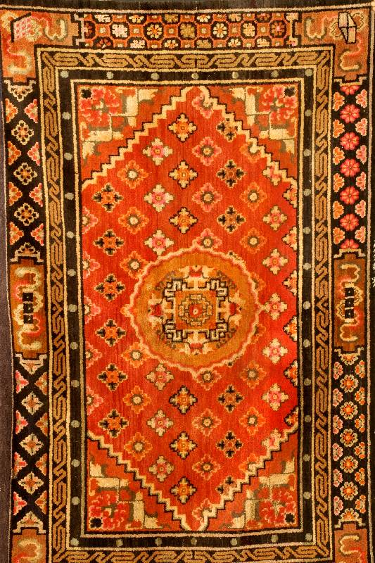 Ning Hsia Antik, Westchina, 19. Jahrhundert antik, feine Wolle auf Baumwolle, ca. 200 x 132 cm, SchÄtzwert: 3900.- EURO, EHZ: 3, Natur farben. ...