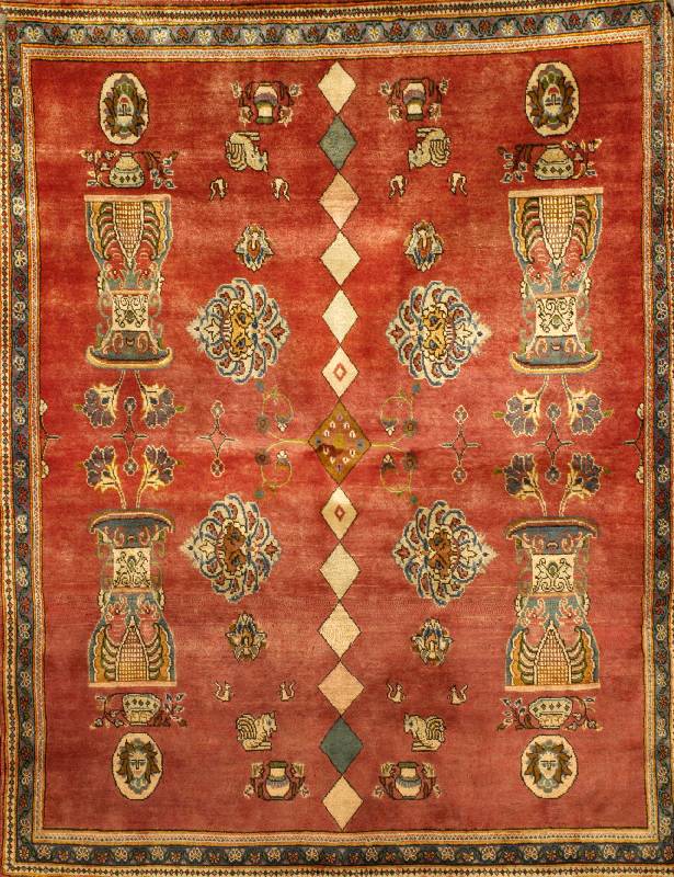 Keschan, Persien, ca. 60 Jahre, Wolle auf Baumwolle, ca. 177 x 138 cm, SchÄtzwert: 1400.- EURO, EHZ: 3. Ein etwas selteneres Kesc han Muster.