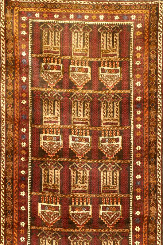 Belutsch, Persien, ca. 50 Jahre, Wolle auf Wolle, ca. 183 x 102 cm, Schätzwert: 950.- EURO, EHZ: 2. Guter Erhaltungszustand.