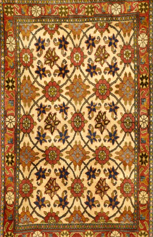 Weramin, Persien, ca. 50 Jahre, Wolle auf Baumwolle, ca. 107 x 66 cm, SchÄtzwert: 900.- EURO, EHZ: 2. Sehr guter Zustand. Farbenfrohe ...