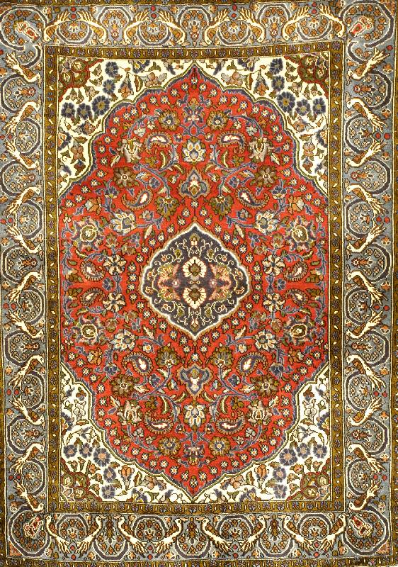 Ghom, Persien, ca. 50 Jahre, Wolle auf Baumwolle, ca. 152 x 113 cm, SchÄtzwert: 1100.- EURO, EHZ: 2. Guter Zustand