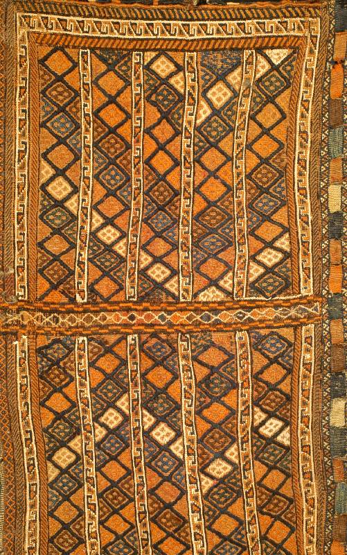 Boyerahmad Doppelkammer, Getreidesack, um 1920, Wolle auf Wolle, ca. 125 x 73 cm, SchÄtzwert: 1500.- EURO, EHZ: 3. Reine Pflanze nfarben. ...