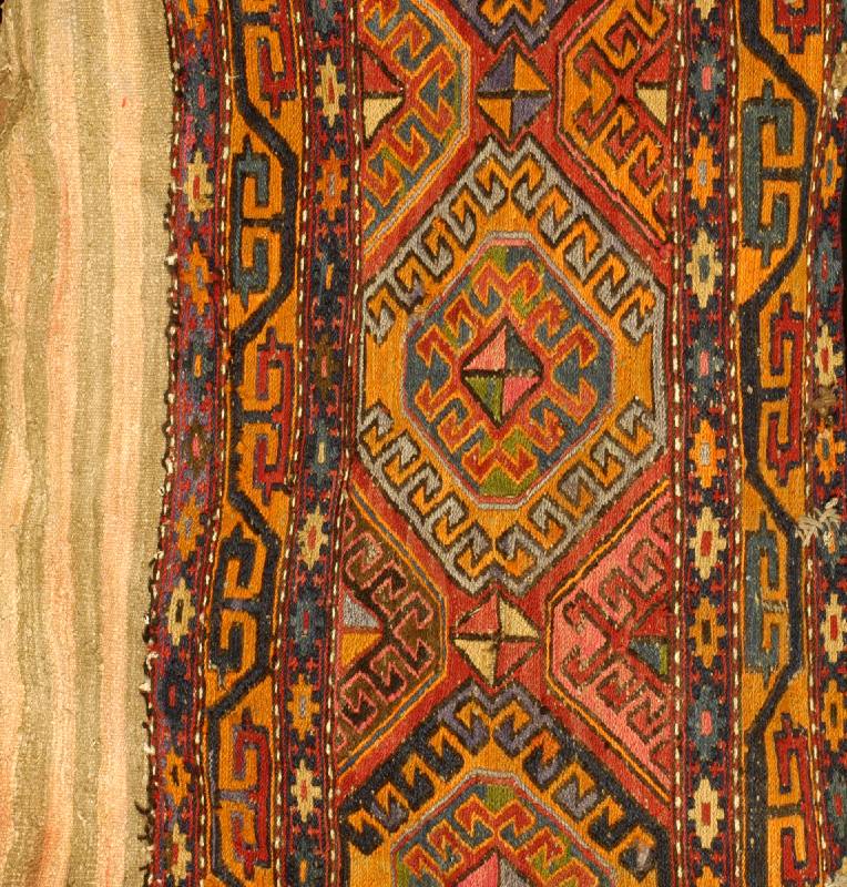 Shahsawan Truhe, Persien, um 1920, Wolle auf Wolle, ca. 105 x 50.55 cm, SchÄtzwert: 1400.- EURO, EHZ: 2. Sehr Guter Zustand, Sehr Selten.
