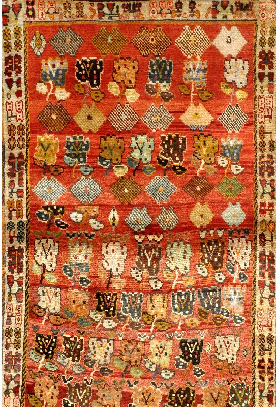 Gabbeh Alt, Persien, um 1940, Wolle auf Wolle, ca. 190 x 120 cm, SchÄtzwert: 680.- EURO, EHZ: 2 (Guter Erhaltungszustand) glanzre iche Wolle.