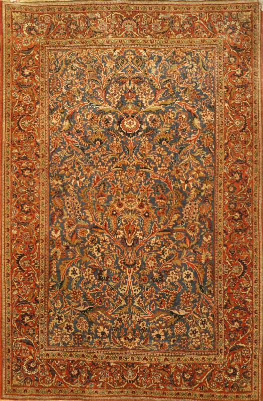 Keschan Alt, Persien, um 1910, Feine Wolle auf Baumwolle, ca. 200 x 135 cm, SchÄtzwert: 4500.- EURO, EHZ: 2. Feiner und edler KnÜpftep pich in ...