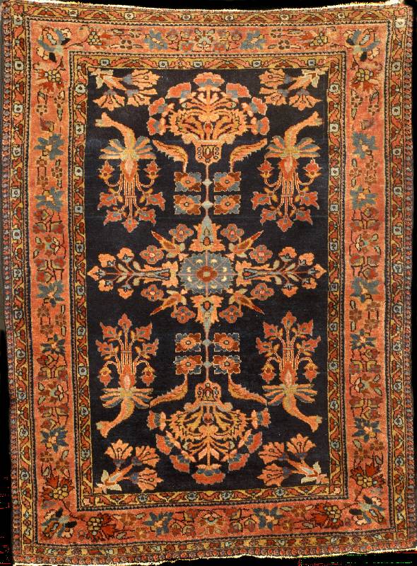 Lilian Antik (Us Reimport), Persien, um 1910,feine glanzreiche Wolle auf Baumwolle, ca . 144 x 107 cm, SchÄtzwert: 4600.- EURO, EHZ: 2 (eine ...
