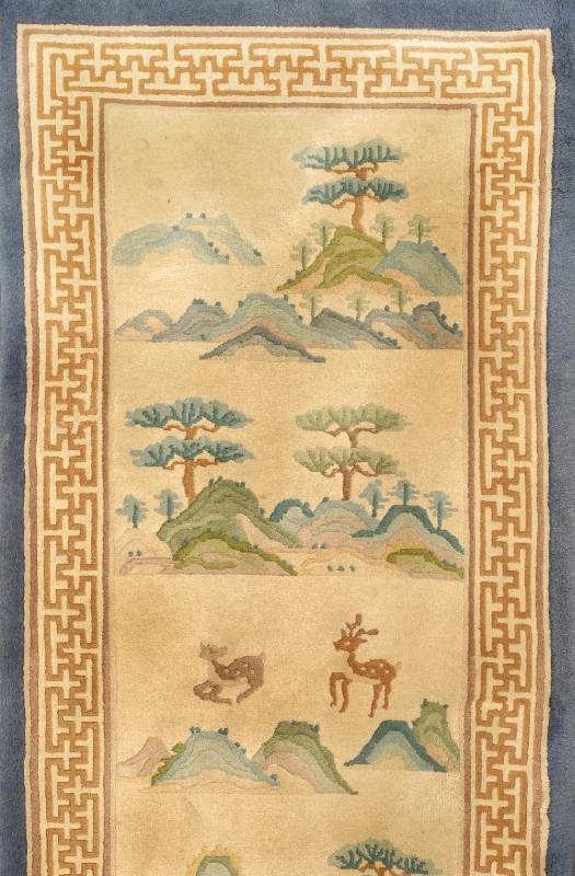 China, ca. 40 Jahre, Wolle auf Baumwolle, ca. 144 x 70 cm, SchÄtzwert: 500.- EURO, EHZ: 2-3