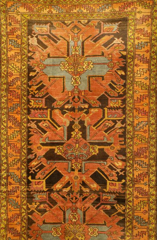 Adler Kazak, Kaukasus, um 1920, Wolle auf Wolle, ca. 279 x 150 cm, SchÄtzwert: 4500.- EU RO, EHZ: 2-3. SchÖne mÄchtige Adlermedaillons im Fond. ...