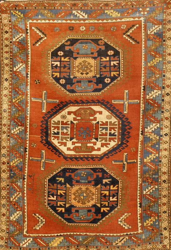 Lori Pampak, SÜdrußland Zentralkaukasus, um 1880 antik, Wolle auf Wolle, ca. 225 x 155 cm SchÄtzwert: 8500,- EURO, Ehz: 4, Naturfarben. ...