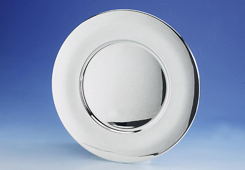 6 Platzteller, 925er Silber ca. 2790 g, Meistermarke Geyer & Kraus, zeitlose, glatte Form, anlaufgeschÜtzt, Durchm. ca. 30 cm, Gebr.-Spuren