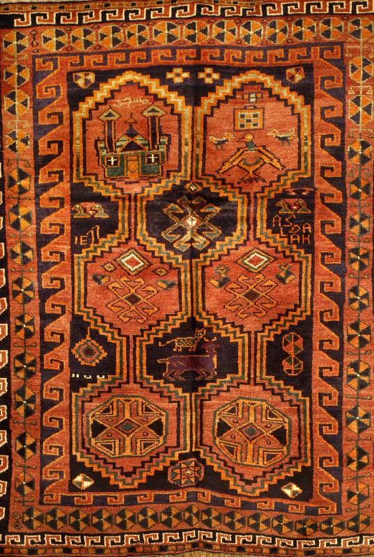 Lori, Persien, ca. 50 Jahre, Wolle auf Baumwolle, ca. 207 x 166 cm, SchÄtzwert: 580.- EURO, Ehz: 2 Guter Zustand, schÖne warme TÖne.