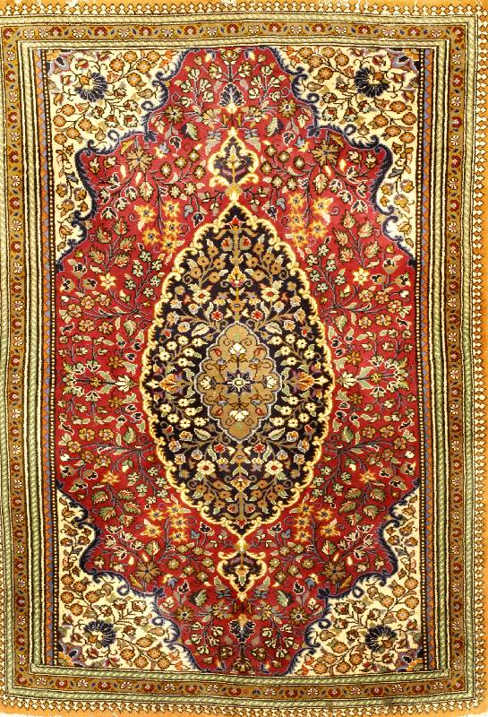 Ghom, Persien, ca. 30 Jahre, Wolle auf Baumwolle, ca. 114 x 81 cm, SchÄtzwert: 450.- EURO, EHZ: 2. Sehr guter Zustand.
