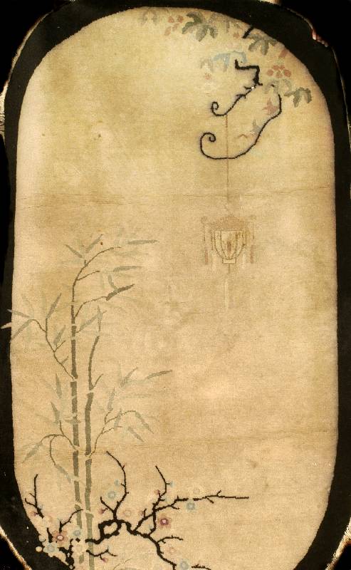 China (Oval), um 1910, Wolle auf Baumwolle, ca. 204 x 122 cm, SchÄtzwert: 1600.- EURO, EHZ: 3-4. Selten in Ovaler Form