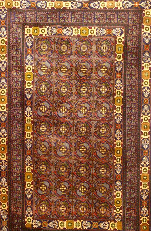 Zakini, Afghanistan, ca. 30 Jahre, Wolle auf Wolle, ca. 190 x 116 cm, SchÄtzwert: 650.- EURO, EHZ: 2. Sehr ausgefallenes Motiv.