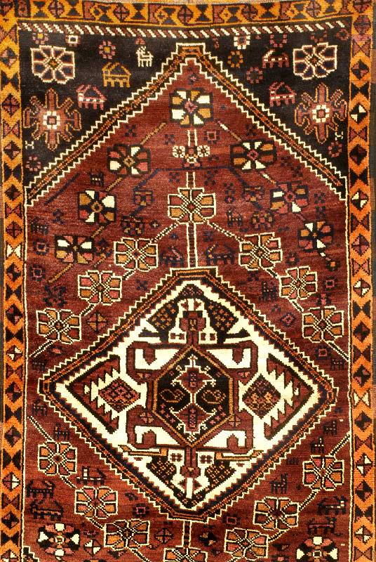 Gaschgai, Persien, ca. 50 Jahre, Wolle auf Baumwolle, ca. 192 x 101 cm, SchÄtzwert: 980.- EURO, EHZ: 2-3. Guter Zustand