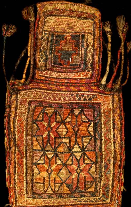 Salztasche Antik, Persien, um 1890, Wolle auf Wolle, ca. 53 x 30 cm, SchÄtzwert: 1200.- EURO, EHZ: 2-3. Empfehlenswertes SammlerstÜck.
