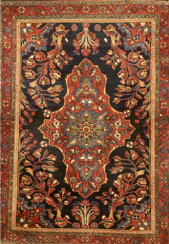 Mahal Alt, Persien, um 1930/40, Wolle auf Baumwolle, ca. 144 x 106 cm, SchÄtzwert: 980.- EURO, EHZ: 3. SchÖner KnÜpfteppich aus der Zei t.