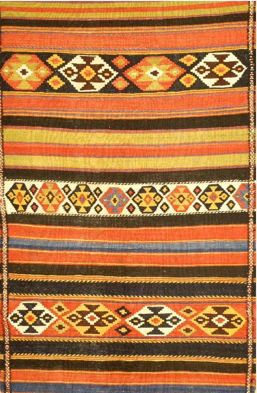 Bachtiar Kelim, Persien, ca. 40 Jahre, Wolle auf Baumwolle, ca. 445 x 103 cm, Schätzwert: 950.- EURO, EHZ: 2. Seltenes Mass.