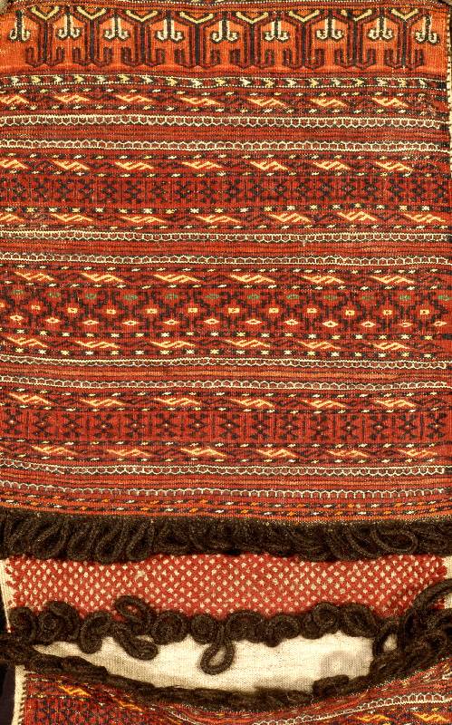 Doppeltasche (sumakh), Torkmenistan, ca. 50 Jahre, Wolle auf Wolle, ca. 110 x 42 cm, SchÄtzwert: 490.- EURO, EHZ: 2