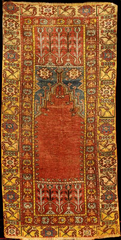 Ladik Antik, Zentralanatolien, um 1850/60 antik, Wolle auf Wolle, Naturfarben, ca. 177 x 87 cm, SchÄtzwert: 5900,- EURO, Ehz: 4, Klass isches ...
