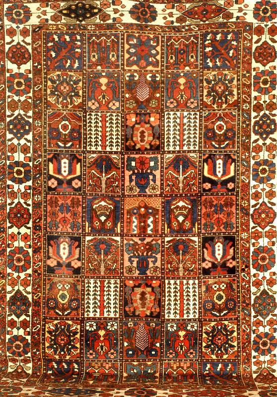 Bachtiar Alt, Persien, um 1940, Wolle auf Baumwolle, ca. 310 x 210 cm, SchÄtzwert: 2900.- EURO, EHZ: 3. Sog. Felder Bachtiari.
