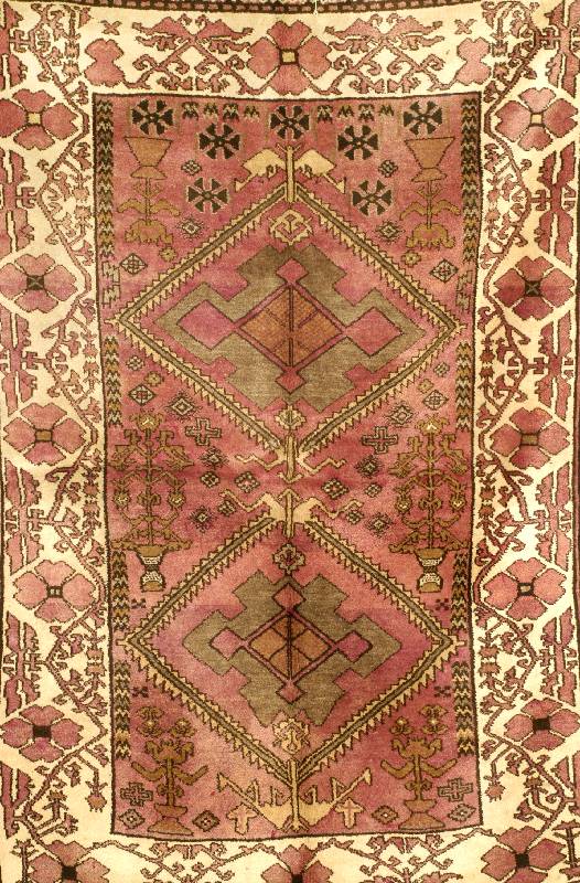 Azerbajan, um 1940, Wolle auf Wolle, ca. 200 x 130 cm, SchÄtzwert: 1100.- EURO, EHZ: 3
