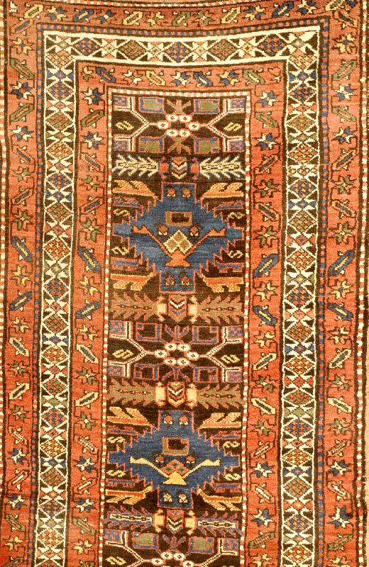 Kazak, Rußland, um 1910, Wolle auf Wolle, ca. 386 x 97 cm, SchÄtzwert: 1700.- EURO, EHZ: 4. Selten und SammelwÜrdig. Antik