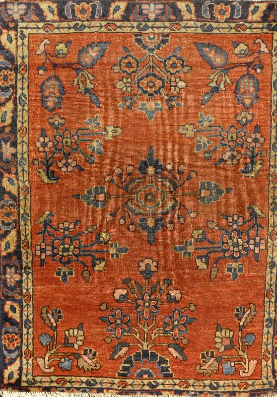 Sarogh Reimport, Persien, um 1900, Wolle auf Baumwolle, ca. 75 x 56 cm, SchÄtzwert: 850.- EURO, EHZ: 4-5, Seltenes Maß, Antik.