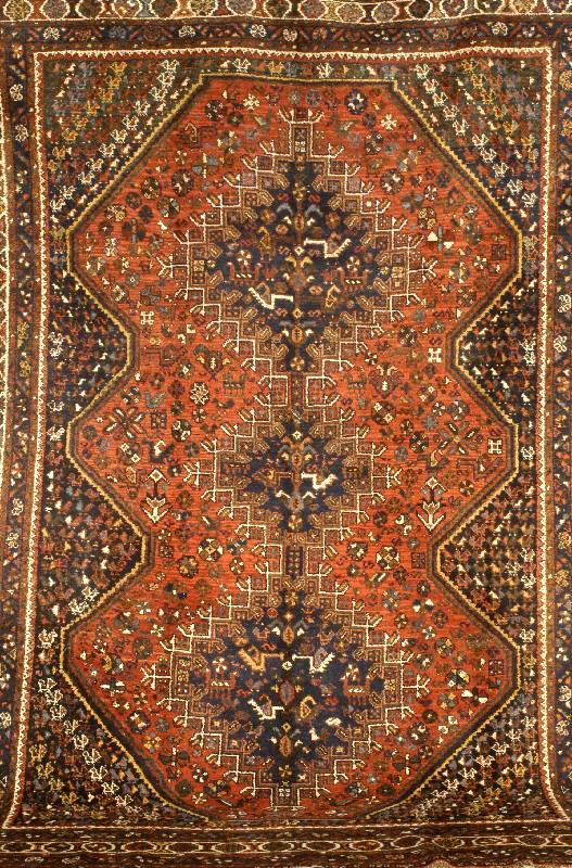 Ghaschgai Shiraz, Persien, ca. 70 Jahre, Wolle auf Wolle, ca. 327 x 238 cm, SchÄtzwert: 1300.- EURO, EHZ: 3