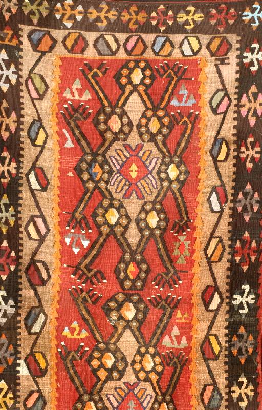 Anatol Kelim, TÜrkei, um 1930, Wolle auf Wolle, ca. 208 x 100 cm, SchÄtzwert: 850.- EURO, EHZ: 3