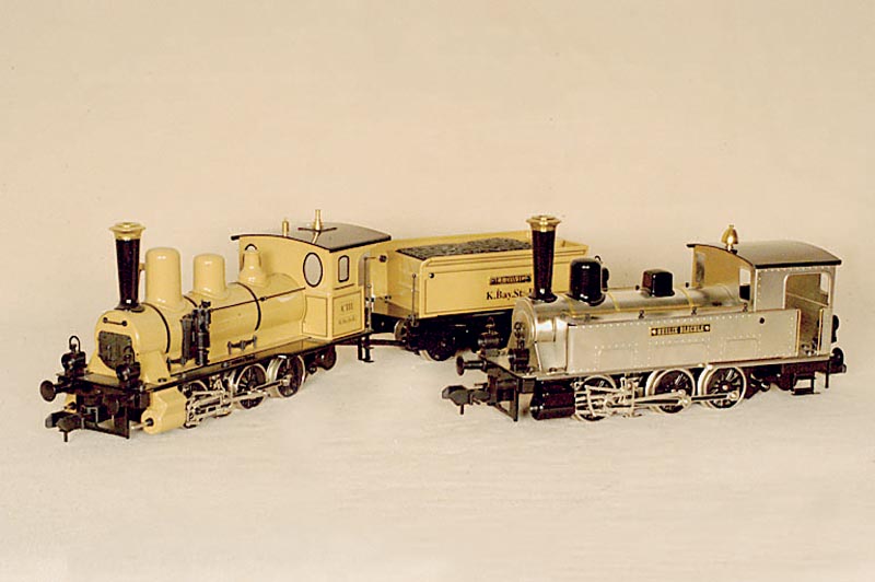 Schlepptenderlok, MÄrklin, Bj. 2000, Spur 1, Nr. 54523, Tenderaufschrift "Ludwig", intakt, im orig. Karton, unbespielt, Metall-Modell, ...