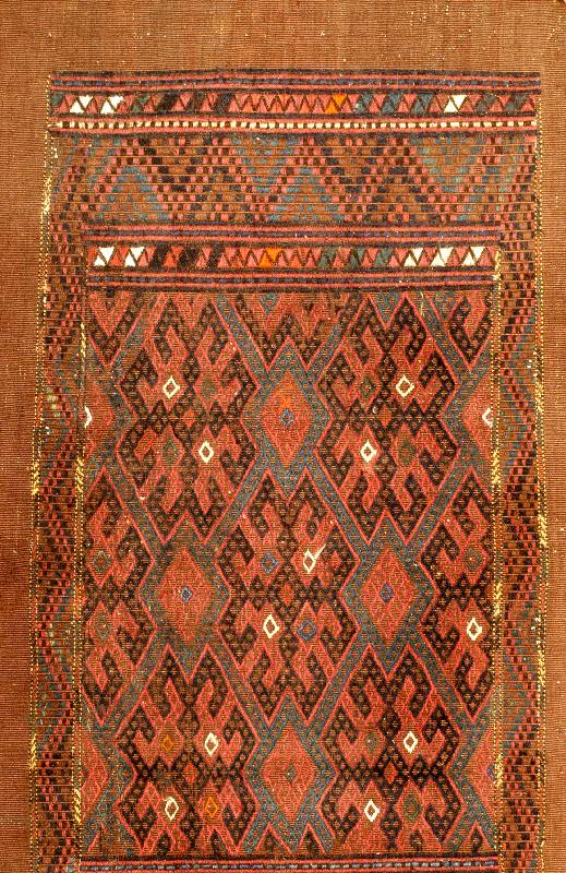 Tasche Sumakh-Technik, Turkmenistan (Jomud), um 1900, Wolle auf Wolle, ca. 100 x 52 cm, SchÄtzwert: 1100.- EURO, EHZ: 3