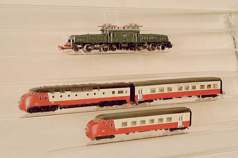 Triebwagen, TEE, MÄrklin, 60er Jahre, Spur HO, Nr. 3070, Trans Europ Express, intakt, l. bespielt, sammelwÜrdig, selten