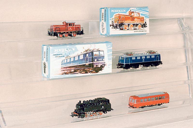E-Lok, MÄrklin, 1962, Spur HO, Nr. 3034, blau, min. bespielt, Fkt. nicht geprÜft, im orig. Karton