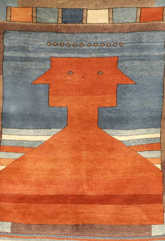 Konya, TÜrkei, ca. 30 Jahre, Wolle auf Baumwolle, ca. 168 x 128 cm, SchÄtzwert: 650.- EURO, EHZ: 2, ausgefallenes Motiv.