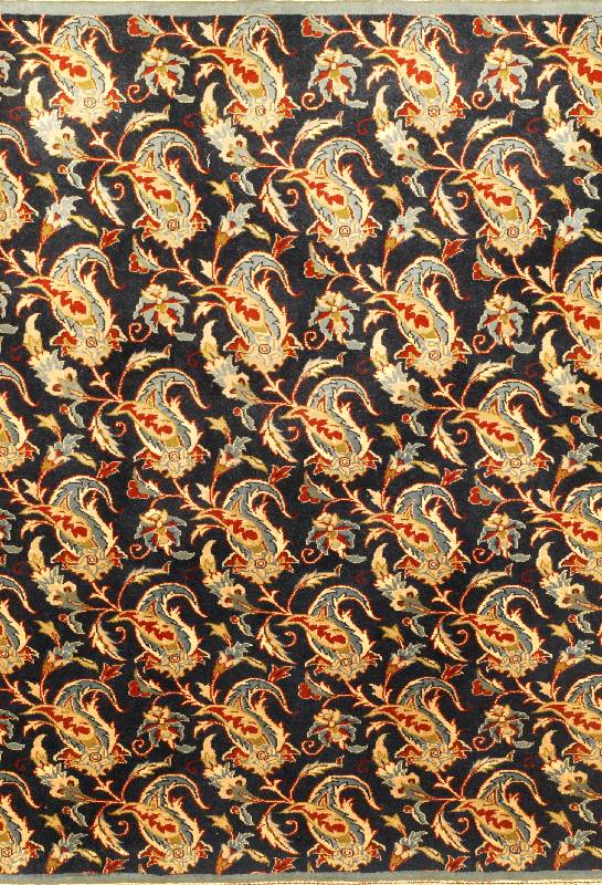 Esfahan, Persien, um 1950, Korkwolle auf Seide, ca. 85 x 67 cm, Schätzwert: 2800.- EURO, EHZ: 2, sehr feine Knüpfung, guter Zusta nd, gereinigt.