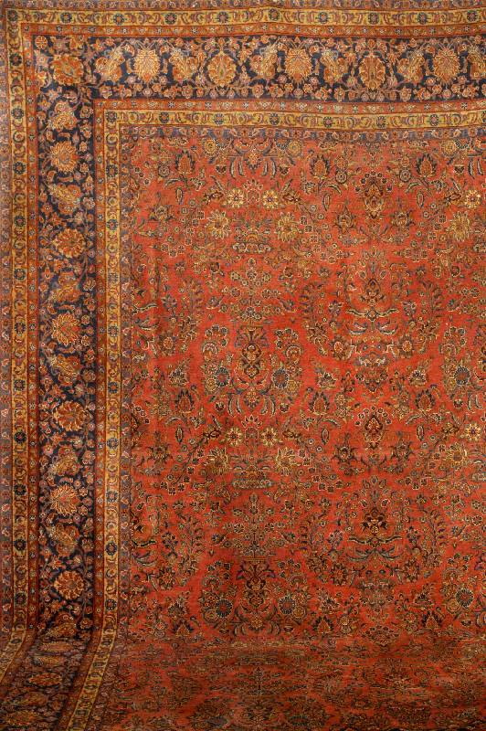 Keschan Antik (US Re-Import), Zentralpersie n, um 1900/1910 antik, feine hochwertige Korkw olle importiert aus der Stadt Manschester, Eng land, ca. ...