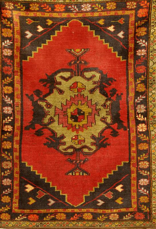 Konja, TÜrkei, ca. 40 Jahre, Wolle auf Wolle, ca. 132 x 99 cm, SchÄtzwert: 550.- EURO, EHZ: 3-4
