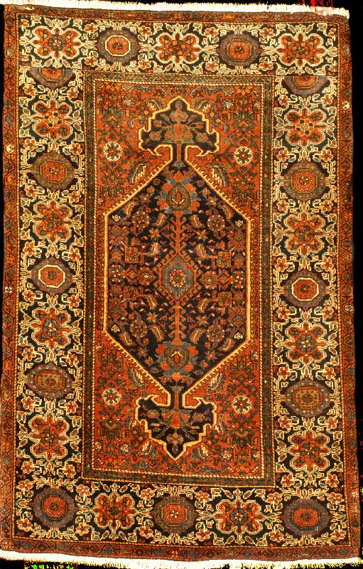 Bidjar Antik, Westpersien, um 1900 antik, Wolle auf Baumwolle, ca. 153 x 99 cm, SchÄtzwert: 3500.- EURO, EHZ: 3 (Altersbeding ist der Teppich in ...