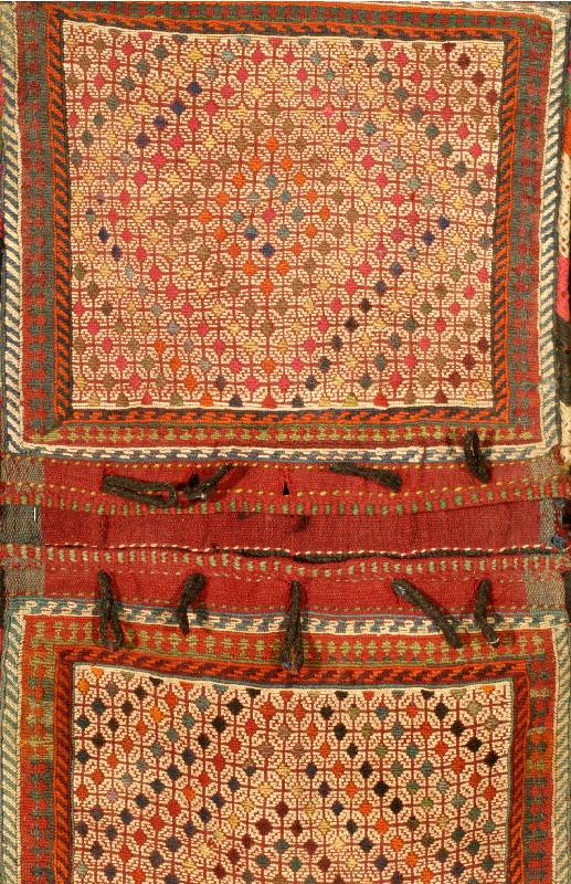 Gaschgai Tasche, Persien, um 1910 alt, Wolle auf Wolle, ca. 83 x 45 cm, SchÄtzwert: 980.- EURO, EHZ: 2. Sehr guter Zustand.