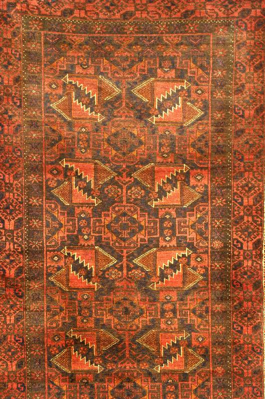 Belutsch alt, Persien, ca. 60 Jahre, Wolle auf Wolle, ca. 200 x 105 cm, SchÄtzwert: 980.- EURO, EHZ: 3. Altersbedingt guter Zustand