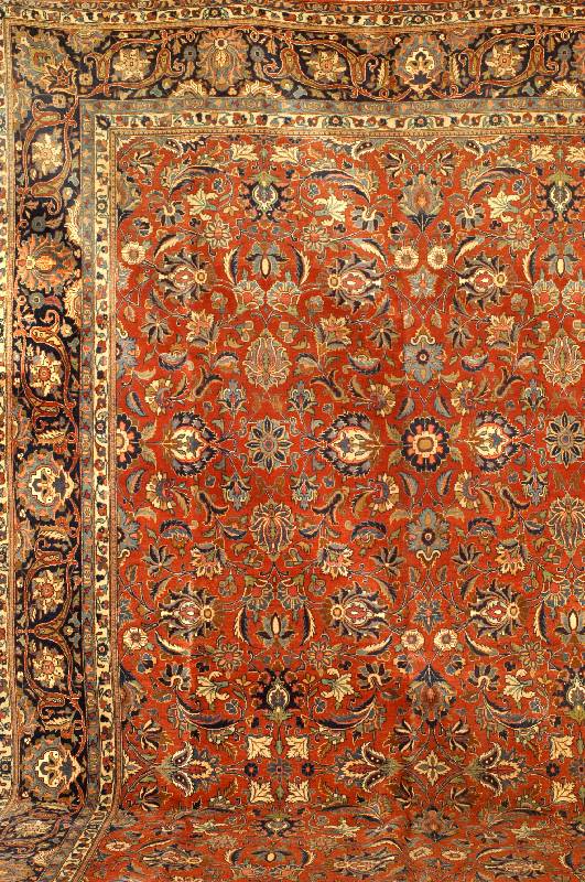 Keschan Kork Alt, Persien, um 1930, Korkwolle, ca. 413 x 298 cm, SchÄtzwert: 13000.- EURO, EHZ: 2 (altersbedingt in einen g uten ...
