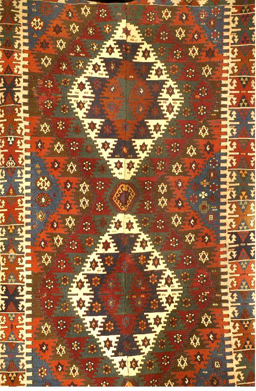 Konja Schlitzkelim Antik, TÜrkei, um 1860, Wolle auf Wolle, ca. 360 x 157 cm, SchÄtzwert: 5900.- EURO, EHZ: 3, guter Zustand, seltenes Maß, ...