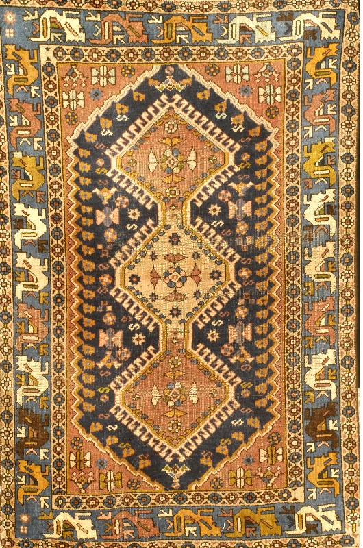 Yalameh, Persien, ca. 40 Jahre, Wolle auf Wolle, ca. 154 x 103 cm, Schätzwert: 450.- EURO, EHZ: 3-4