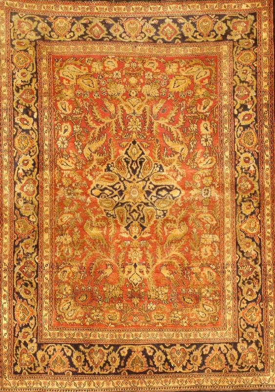 TÄbriz Alt, Persien, um 1940, Wolle auf Baumwolle, ca. 153 x 110 cm, EHZ: 2. Sehr schÖ ne harmonische Farbgestaltung. Guter Zustand