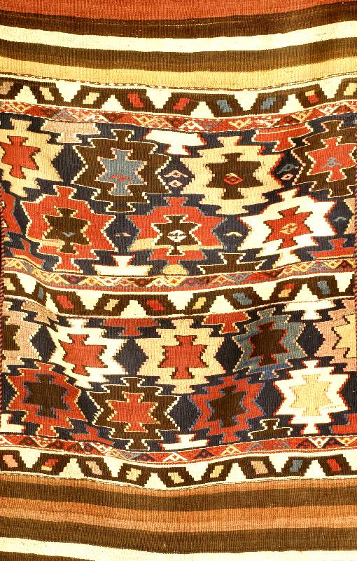 Azerbajdan Kelim, Antik, um 1900, Wolle auf Wolle, ca. 139 x 85 cm, SchÄtzwert: 980.- EURO, EHZ: 2 (Sehr seltenes Maß fÜr ein Kelim)